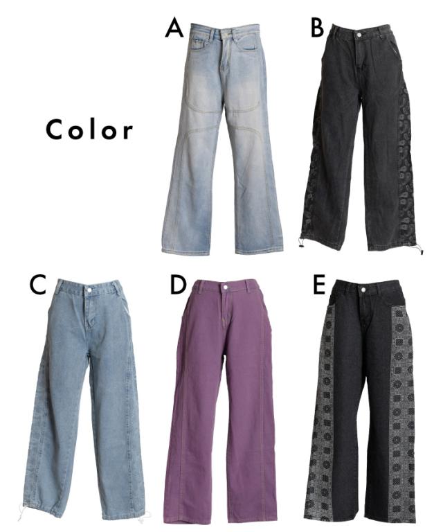 コーデのアクセントに。デニムパンツ