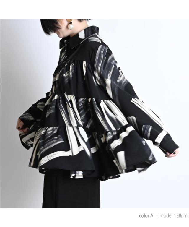 ティアードブラウス