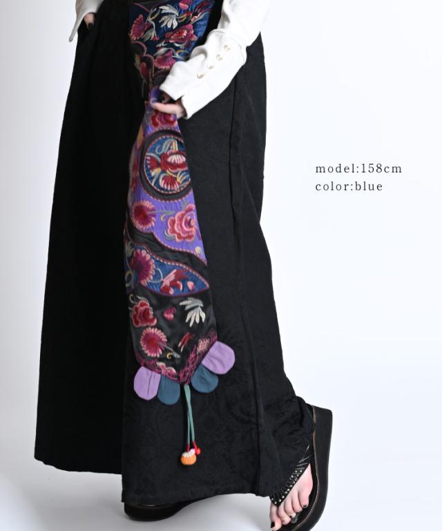 ジャガードワイドパンツ