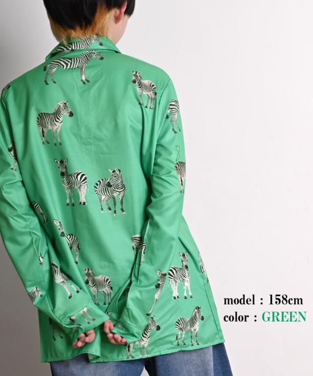 シマウマ柄シャツ