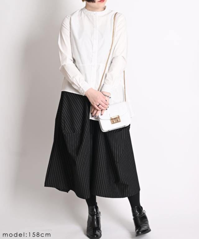 ストライプワイドパンツ