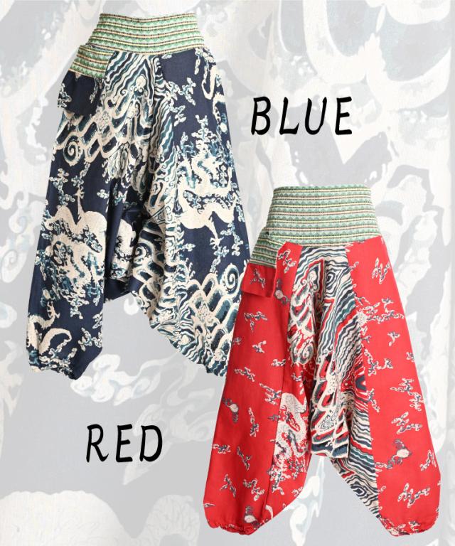 和柄パンツ