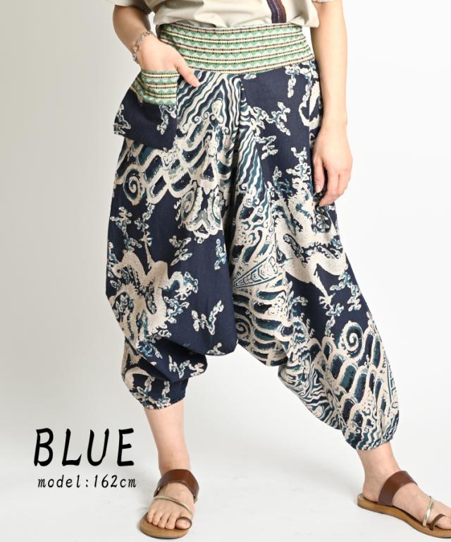 和柄パンツ