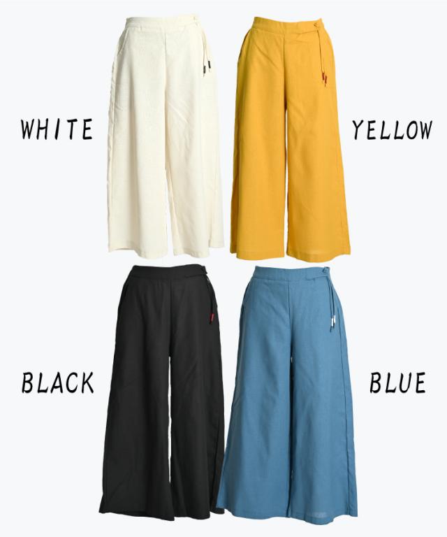 綿麻ワイドパンツ