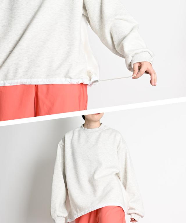 ありそうで、なかった。裏起毛バルーントレーナー