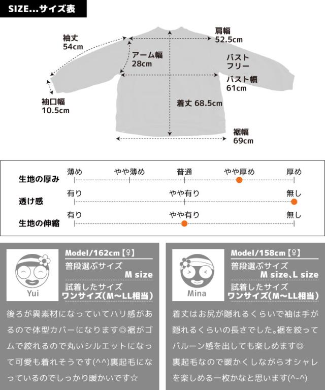 ありそうで、なかった。裏起毛バルーントレーナー
