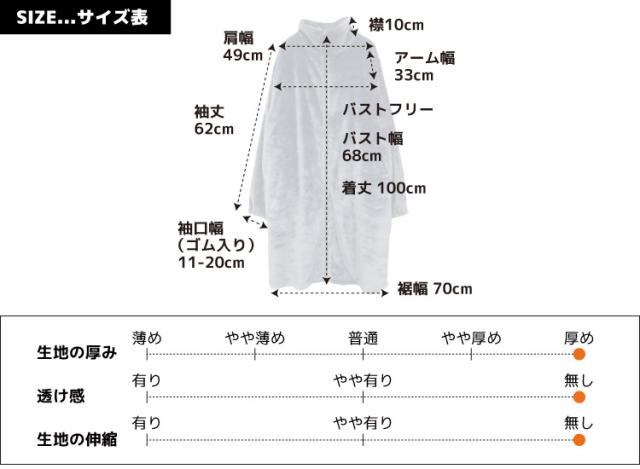 とろける温盛。指穴付きジップアップローブ
