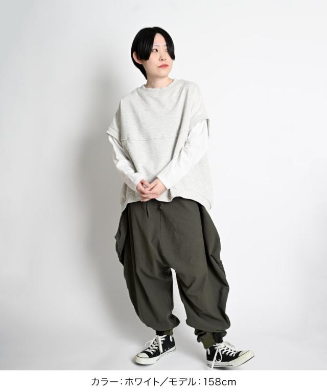 瞬間おしゃれ完成。レイヤード風プルオーバー