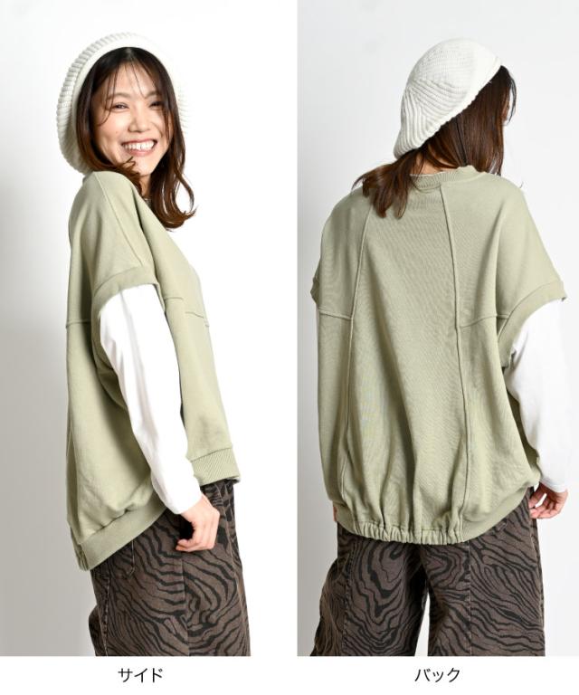 瞬間おしゃれ完成。レイヤード風プルオーバー