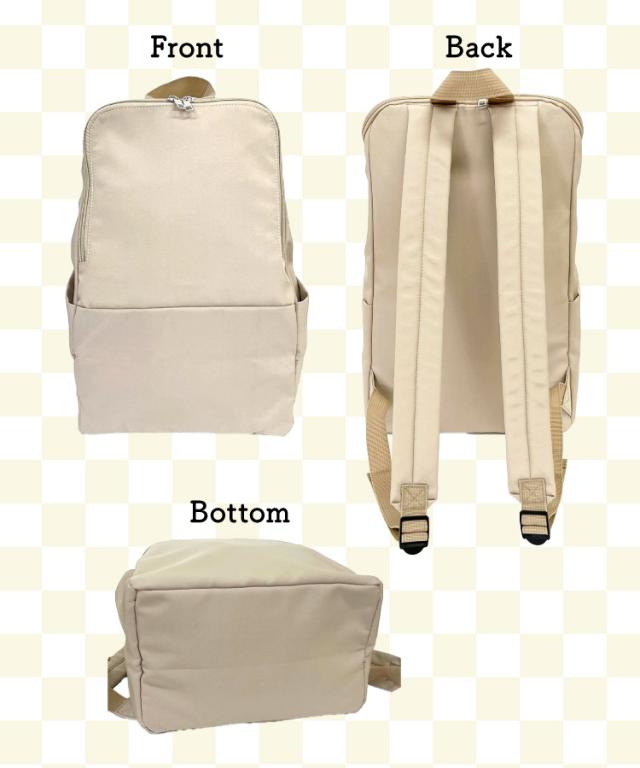 シンプル美学。かるいスクエアリュック