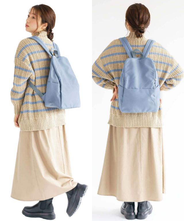 シンプル美学。かるいスクエアリュック