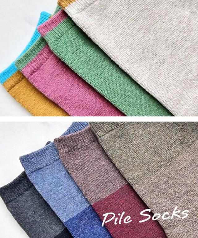 遊び心と暖かさを、一足に。パイルソックス