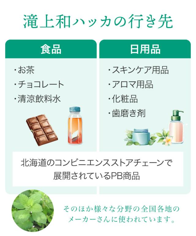 スーッと甘く香る爽やかさ。和ハッカ油