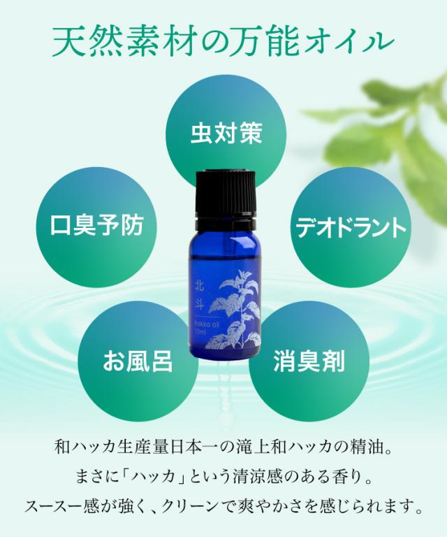 スーッと甘く香る爽やかさ。和ハッカ油