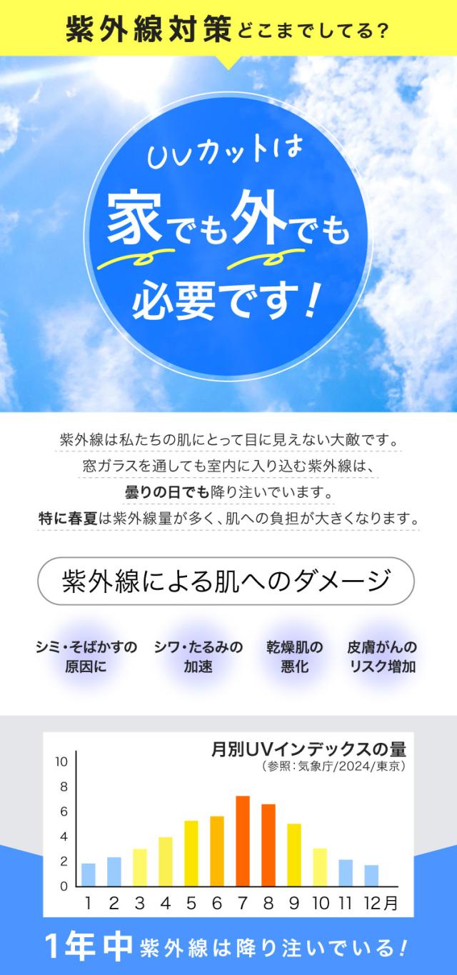 秒で対策。着る日焼け止めボトルネック長袖カットソー