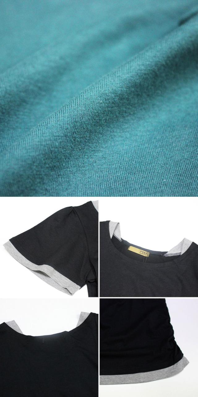 フレアー袖カットソー