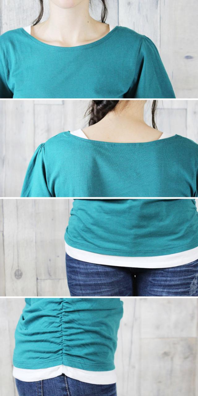 フレアー袖カットソー