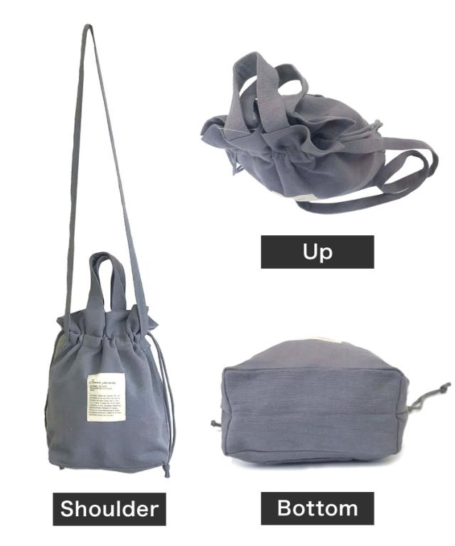 さりげナイスバッグ。2WAY巾着バッグ