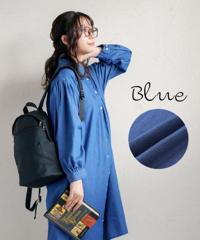 定番ワンピは1枚でも羽織っても。デニムシャツワンピース