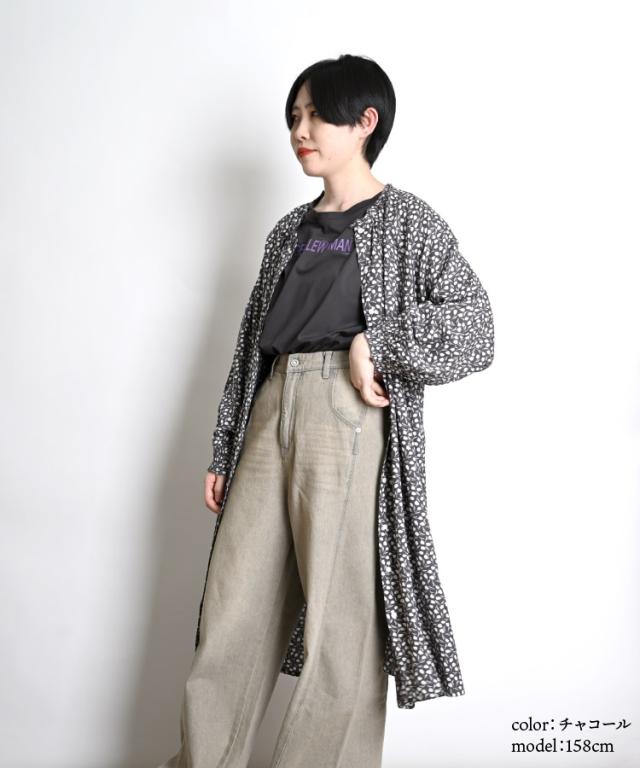 ワンピース、時々、羽織り。チューリップワンピース