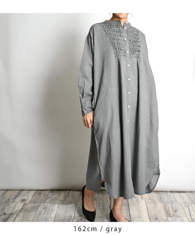 自由でちょうどいいカジュアル。ハンドスモッキングワンピース