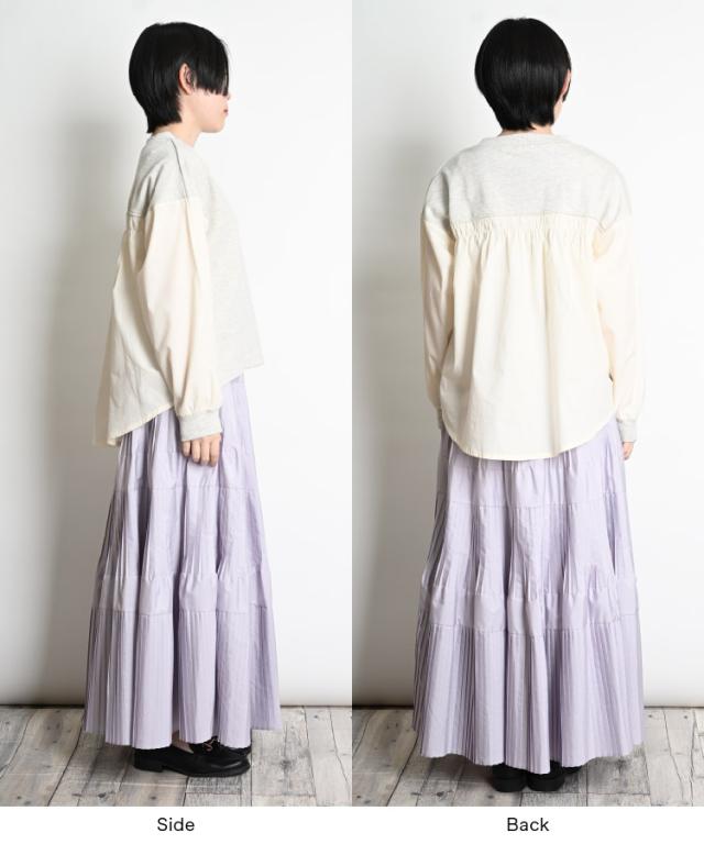 ふわりと贅沢に広がる。プリーツティアードスカート