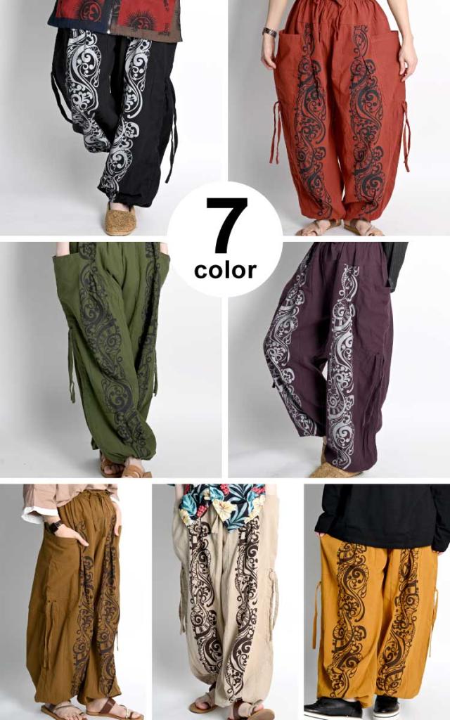 柄カーゴパンツ