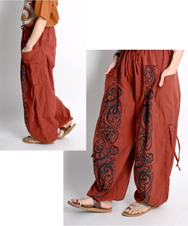 柄カーゴパンツ