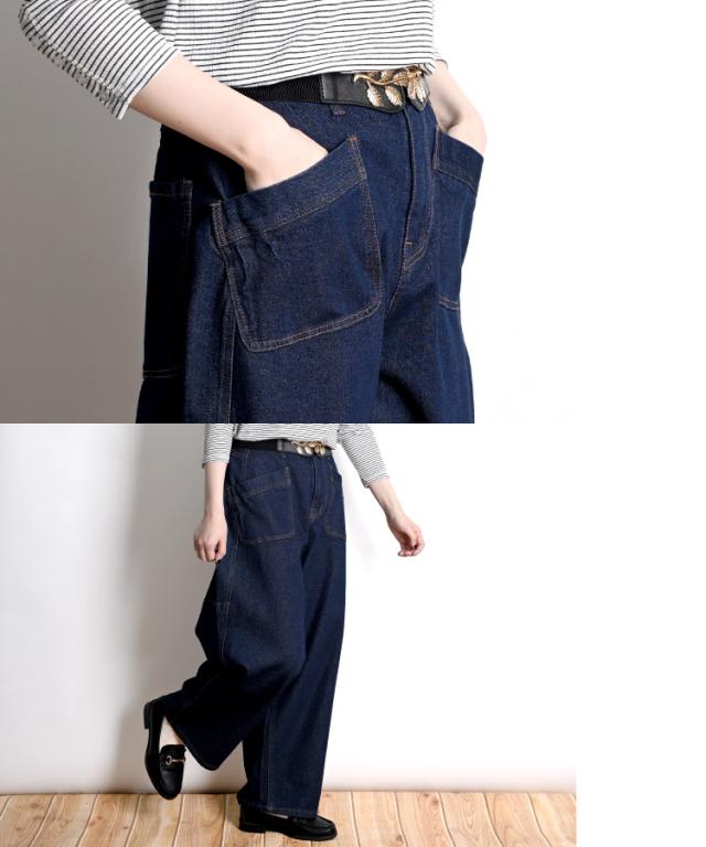 ちょっと気の利いたデニムです。ストレッチデニムワークパンツ