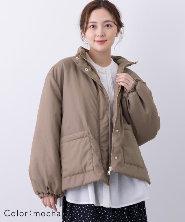 撥水花粉リリーススタンドカラーブルゾンジャケット