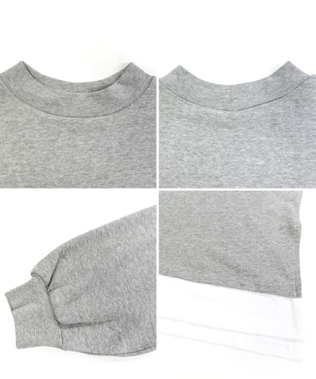 裏起毛プルオーバー