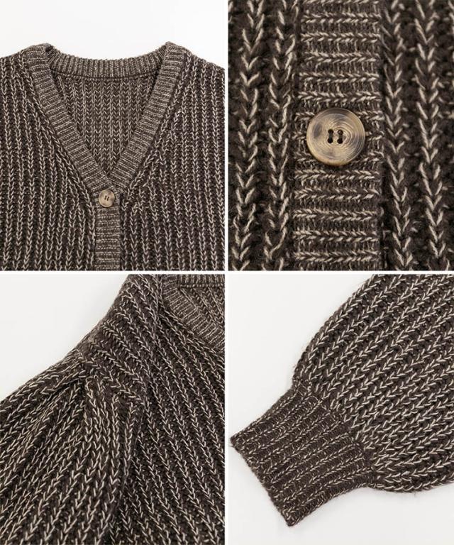 モヘアライクカーディガン