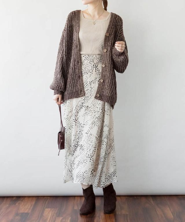 モヘアライクカーディガン