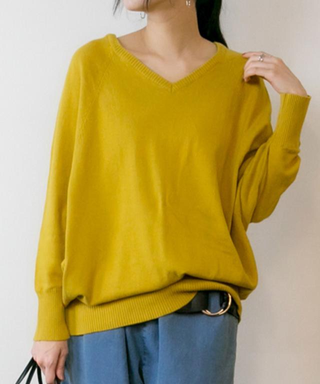 綿ニットプルオーバー