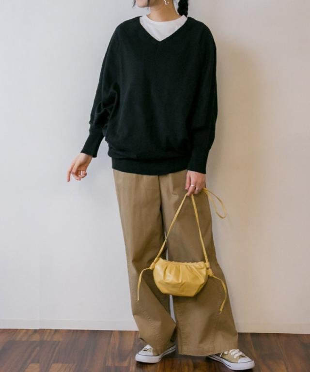 綿ニットプルオーバー