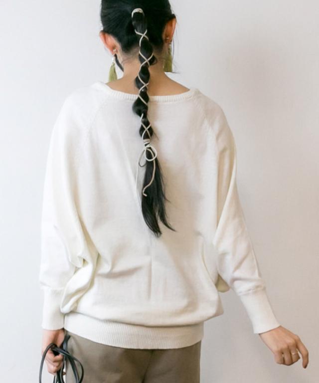 綿ニットプルオーバー