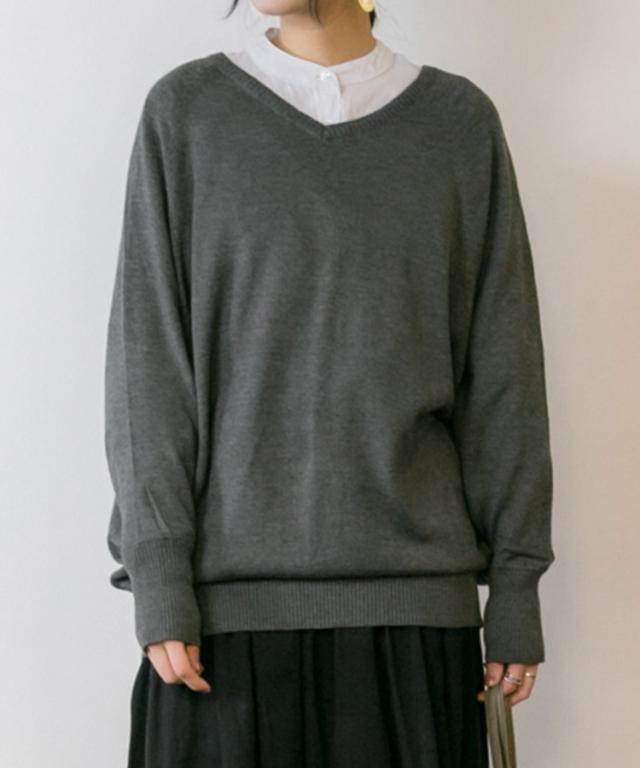 綿ニットプルオーバー