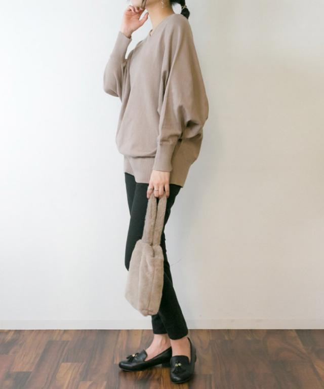 綿ニットプルオーバー