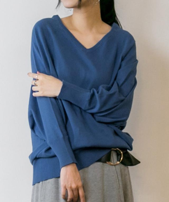 綿ニットプルオーバー