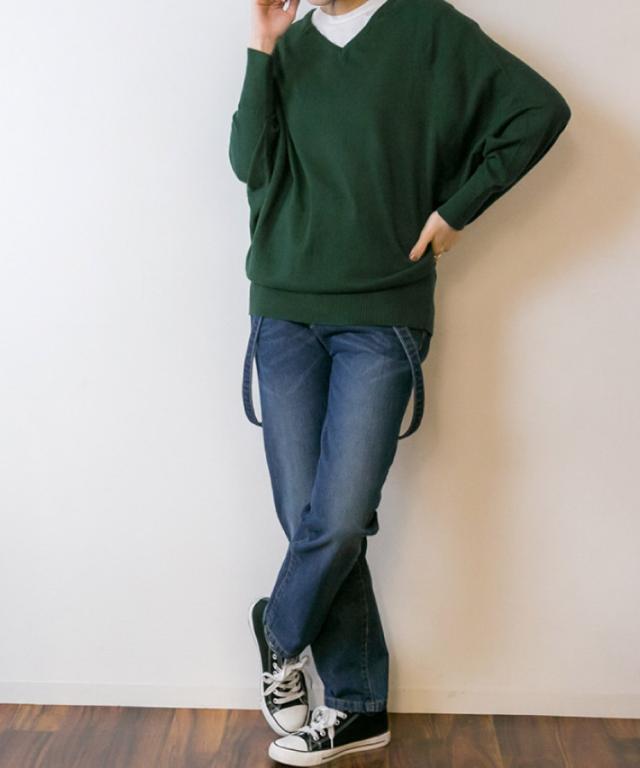 綿ニットプルオーバー