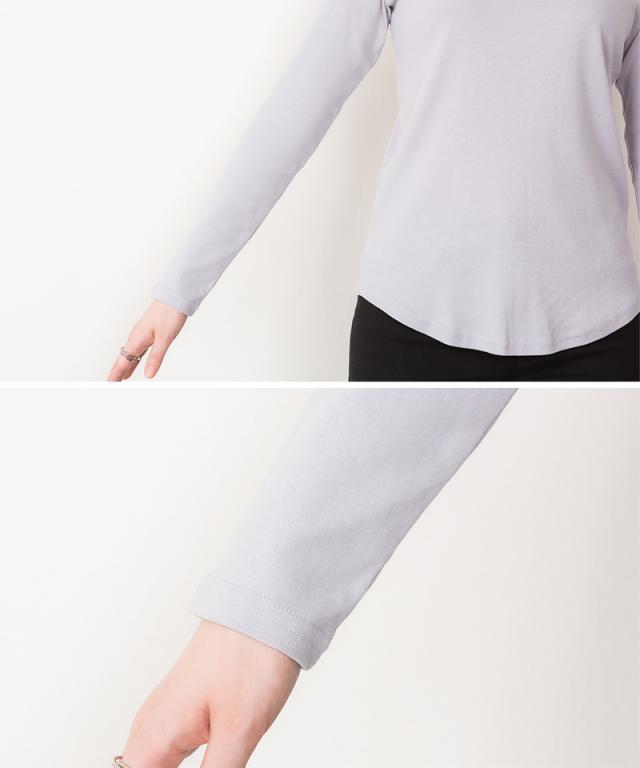 Vネックロングスリーブシャツ