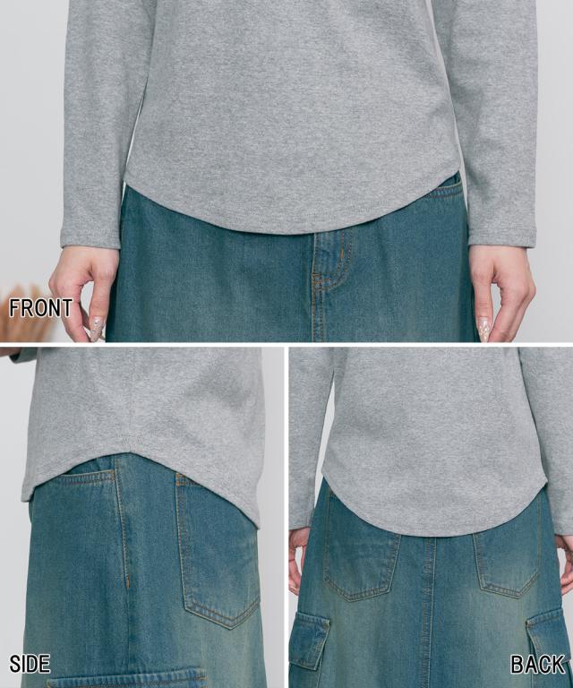 ボートネックロングスリーブシャツ