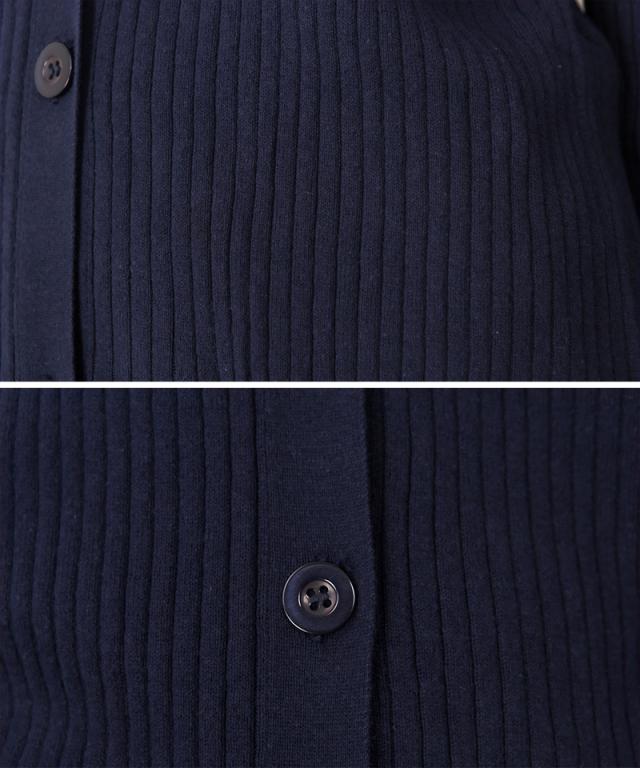 コットンニットロングカーディガン