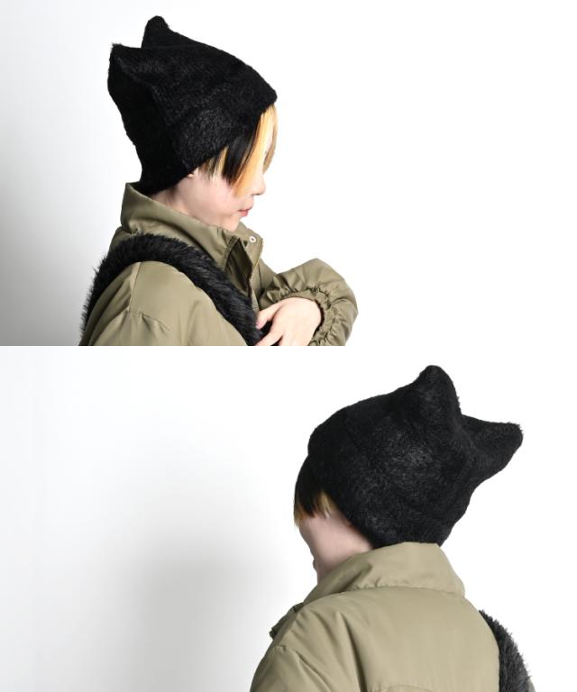 大人の遊び心を叶える。猫耳ニット帽