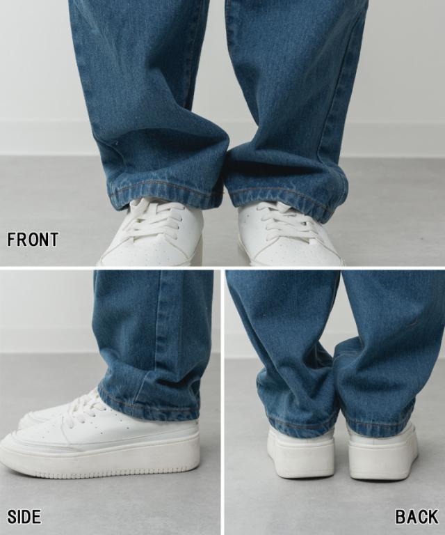 ゆるサロペットデニムパンツ