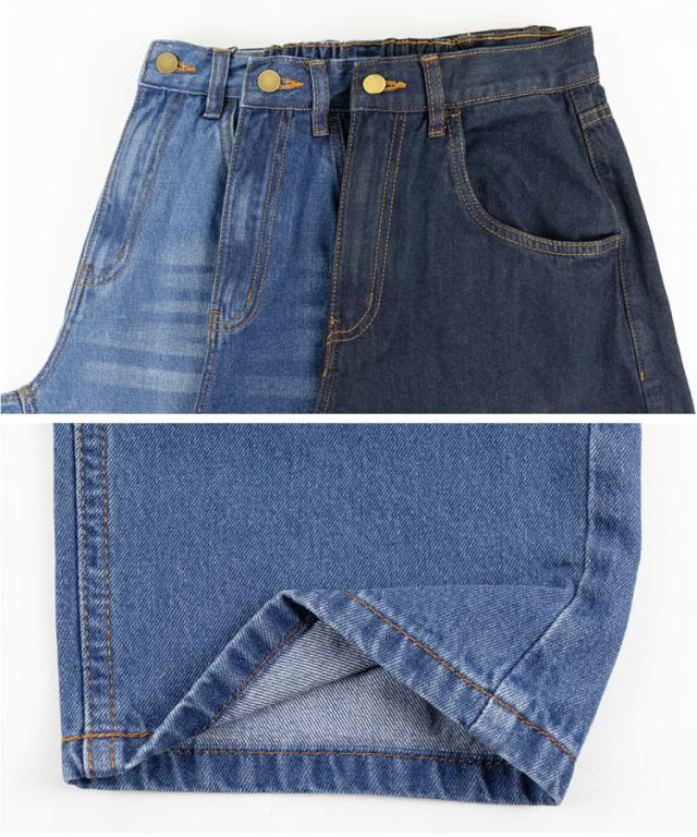 デニムカーヴィーパンツ