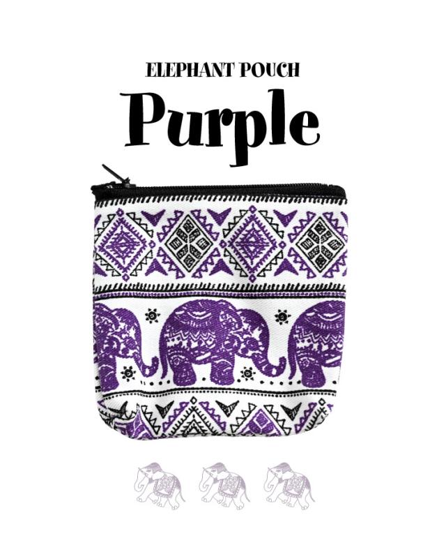 手のひらサイズのインパクト。ぞうさん柄小ポーチ