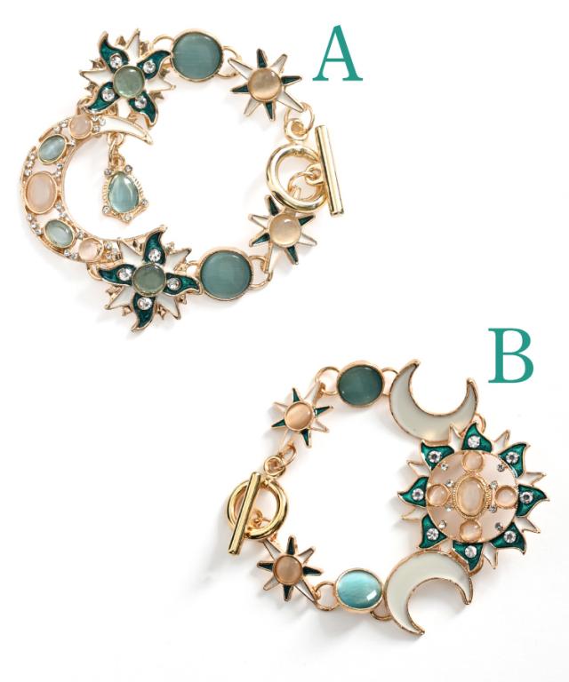 月と太陽を手元にまとって。月と太陽のブレスレット