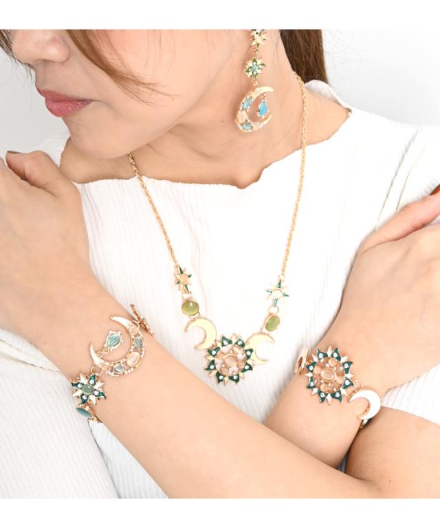 月と太陽を手元にまとって。月と太陽のブレスレット