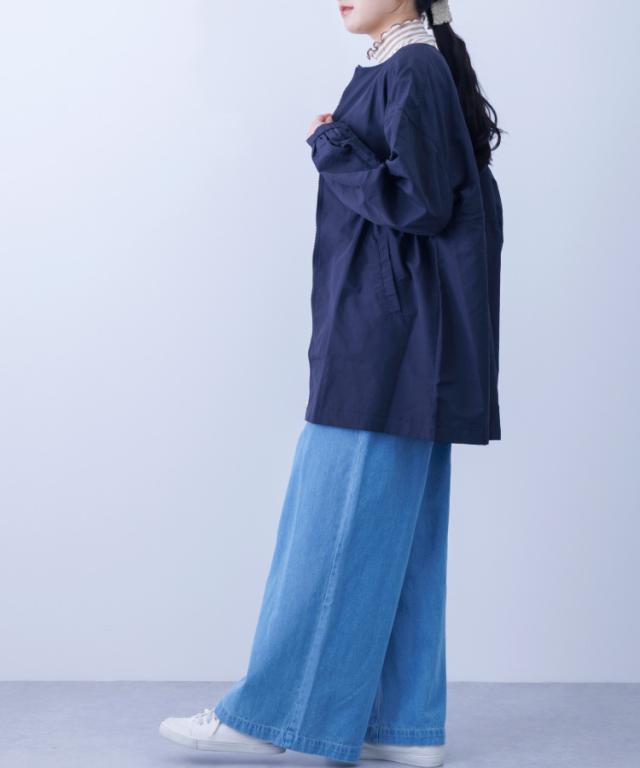 撥水花粉リリースミドル丈ジャケットコート